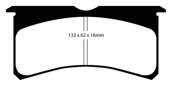 EBC Brakes DP4037R Yellowstuff Street And Track Brake Pads DP4037R
