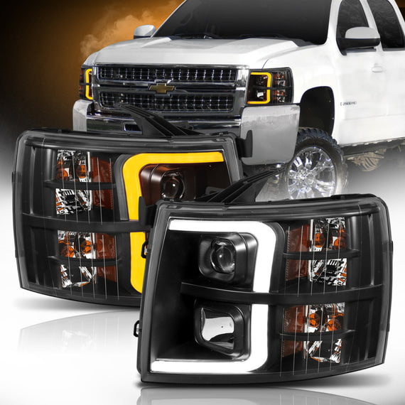 Anzo Projector Switchback Headlights for 07-13 Silverado 1500 / 2500HD / 3500HD 111410