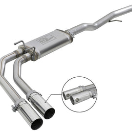 aFe Rebel Series 3in-2.5in 409 SS Cat-Back Exhaust 09-18 GM Silverado/Sierra 1500 V6-4.3L / V8-4.6L 49-44098-P