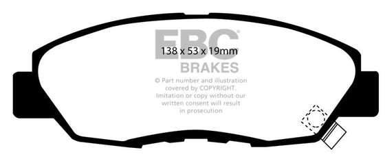 EBC DP3812/2C - Redstuff Ceramic Low Dust Front Brake Pads DP3812/2C