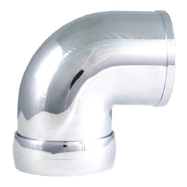Spectre Universal Intake Elbow Tube (ABS) w/Collar 3in. OD / 90 Degree - Chrome 8698