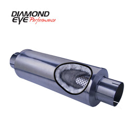 Diamond Eye Muffler 5inX27in OVERALL PERF POLISHED 570050
