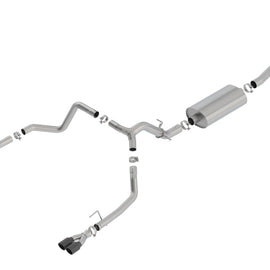 Borla 19 Chevrolet Silverado/GMC Sierra 1500 6.2L SS Touring Catback Exhaust - Black Chrome Tips 140772BC