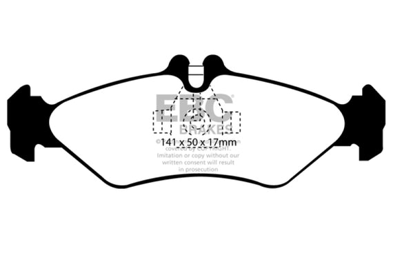 EBC 02-03 Mercedes-Benz Commercial Sprinter Box Van (ATE Rears) Ultimax2 Rear Brake Pads UD1545