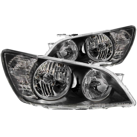 Anzo 121210 Crystal Headlight Black Halogen Bulb Clear Lens for Lexus IS300 121210