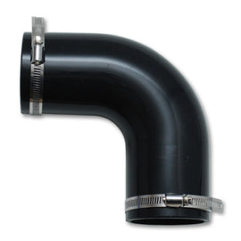 Vibrant Non Reinforced 90 deg Silicone Elbow 3in ID x 5in tall BLACK includes 2 SS Worm Gear Clamps 12720
