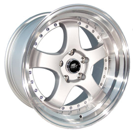 MST MT07 17x9.0 5x114.3 20 73.1 Silver w/Machined Lip Wheel/Rim 07-7965-20-SILL