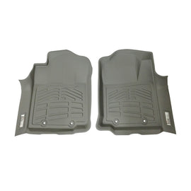 Westin 12-15 Toyota Tacoma Reg/Access/Dbl Cab (double hook) Wade Sure-Fit Floor Liners Front - Gray 72-120053