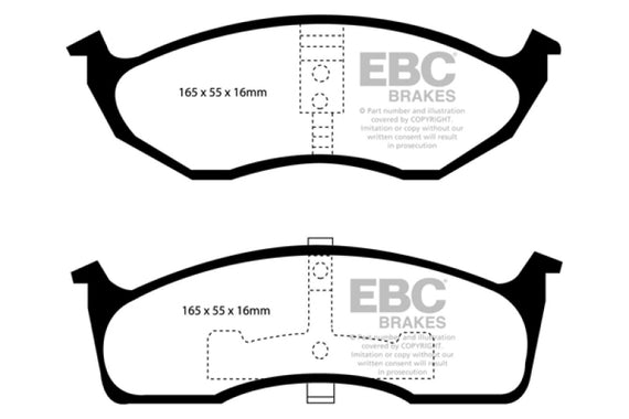EBC 99-04 Chrysler 300M 3.5 Ultimax2 Front Brake Pads UD730
