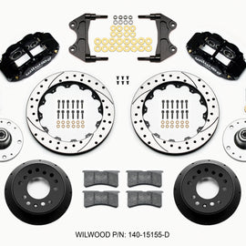 Wilwood Narrow Superlite 6R Front Hub Kit 12.88in Drilled WWE ProSpindle (5x4.75in 5x5.00in Hub) 140-15155-D