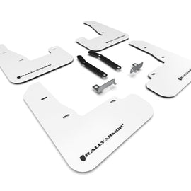 Rally Armor 19-21 Hyundai Elantra GT N Line/i30 White UR Mud Flap w/Black Logo MF59-UR-WH/BLK
