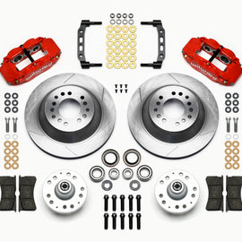 Wilwood Narrow Superlite 6R Front Hub & 1PC Rtr Kit 12.88in-Red 74-80 Pinto Disc Spindle only 140-12275-R