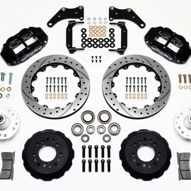 Wilwood Narrow Superlite 6R Front Hub Kit 12.88in Drilled Large GM 57-70 Drop Spindle 140-10238-D