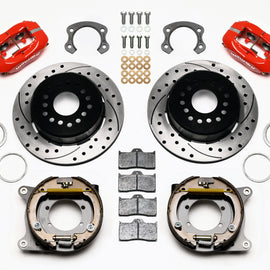 Wilwood Forged Dynalite P/S Park Brake Kit Drilled Red Ford 8.8 Special w/2.50in Offset-5 Lug 140-13719-DR