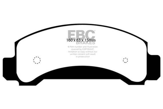 EBC 94-97 Ford Aerostar 3.0 Ultimax2 Front Brake Pads UD654