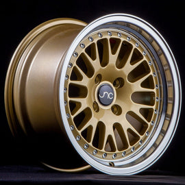 JNC 001 Gold Machined Lip 15x9 4x100/4x114.3 +10 Wheel/Rim 18509993030