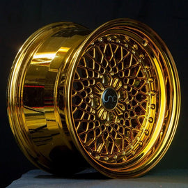 JNC 045 Gold Platinum 15x8.25 4x100 +10 Wheel/Rim 18515708998