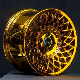 JNC 043 Platinum Gold 15x8 4x100 +25 Wheel/Rim 18515705734