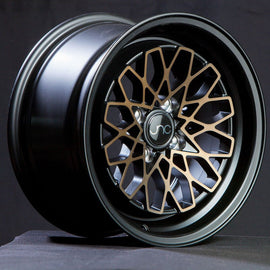 JNC 040 Matte Black Bronze Face 15x8 4x100 +25 Wheel/Rim 18515700230