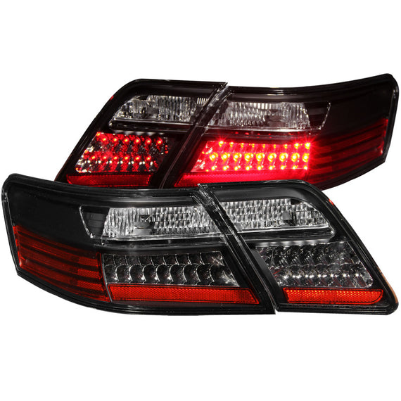 Anzo 321163 Black Clear Lens Led Bulb Tail Lights fit for 07-09 Toyota Camry 321163