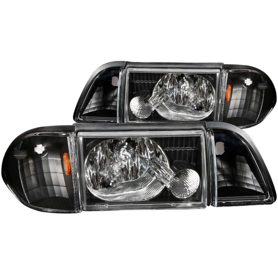 121192 Anzo Headlight Lamp Driver & Passenger Side New LH RH for Ford Mustang 121192