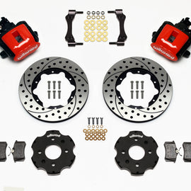 Wilwood CPB Rear Kit, 11.00", Drilled, Red Civic / Integra Disc 2.39 Hub Offset 140-10206-DR