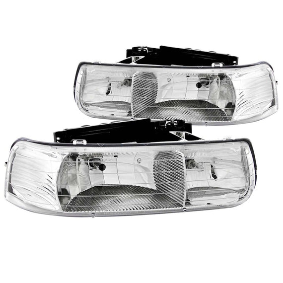 Anzo 111011 Chrome Crystal Headlight for 99-06 Chevy Silverado/Suburban/Tahoe 111011