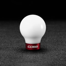 Cobb Subaru 6-Speed COBB Shift Knob - White w/Race Red Collar (Non-Weighted) 213350-W-RD