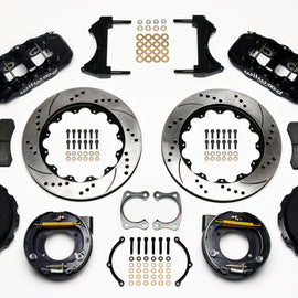 Wilwood AERO4 Rear P-Brake Kit 14.00in Drilled Big Ford New Style 2.36in Offset 140-10944-D