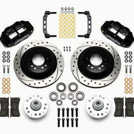 Wilwood Narrow Superlite 6R Front Hub & 1PC Rtr Kit 12.88in Drilled 74-80 Pinto Disc Spindle only 140-12275-D