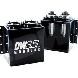 DeatschWerks 3.5L modular surge tank, universal. Fits 1 or 2 DW350il fuel pumps, PN 9-350