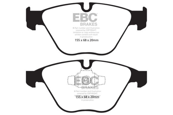 EBC Brakes DP41512R Yellowstuff Street and Track Brake Pad DP41512R