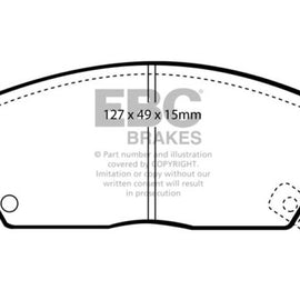 EBC DP2803 GREENSTUFF STREET ORGANIC BRAKE PADS - FRONT DP2803