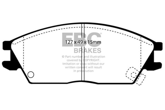 EBC 95-99 Hyundai Accent Ultimax2 Front Brake Pads UD497