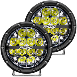 Rigid Industries 360-Series 6in LED Off-Road Spot Beam - White Backlight (Pair) 36200