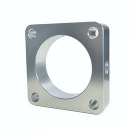 Torque Solution Throttle Body Spacer (Silver) Mitsubishi Lancer Evolution X GSR / MR 2008-2015 TS-TBS-025