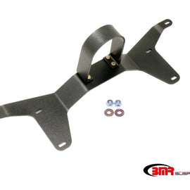 BMR 05-14 S197 Mustang Rear Tunnel Brace w/ Rear Driveshaft Safety Loop - Black Hammertone DSL011H