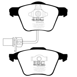 EBC DP21495 GREENSTUFF STREET ORGANIC BRAKE PADS - FRONT DP21495