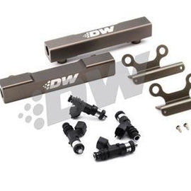 DeatschWerks Subaru top feed fuel rail upgrade kit with 750cc injectors for MPFI WRX 2002-2014, STI 2007-2015, and Legacy GT 2007-2012