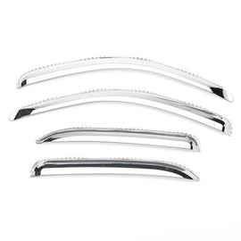Putco 14-14 Chevrolet Silverado HD - Ext Cab (Set of 4) Element Chrome Window Visors 480058