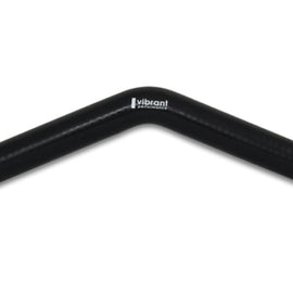 Vibrant 4 Ply Reinforced Silicone Elbow Connector - 1.25in ID x 8in Leg 45 Deg Elbow (BLACK) 2969