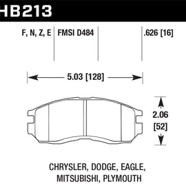 Hawk HPS Disc Brake Pads - HB213F.626 HB213F.626