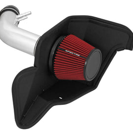 Spectre 15-16 Ford Mustang V6-3.7L F/I Air Intake Kit - Polished w/Red Filter 9041