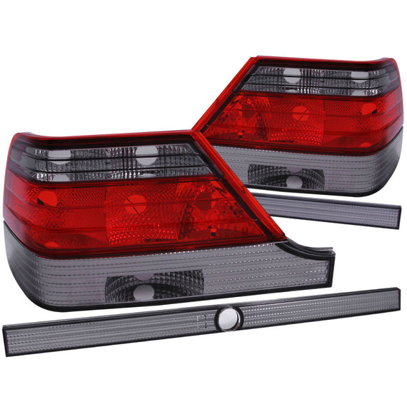 ANZO Taillights Red/Smoke for 1995-1999 Mercedes Benz S Class W140 221154
