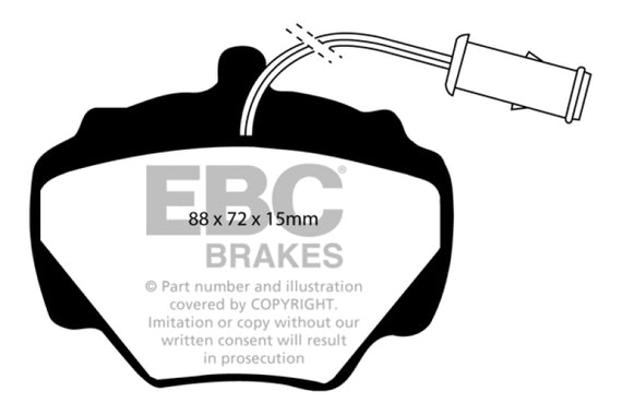 EBC DP6663 GREENSTUFF STREET ORGANIC BRAKE PADS - REAR DP6663