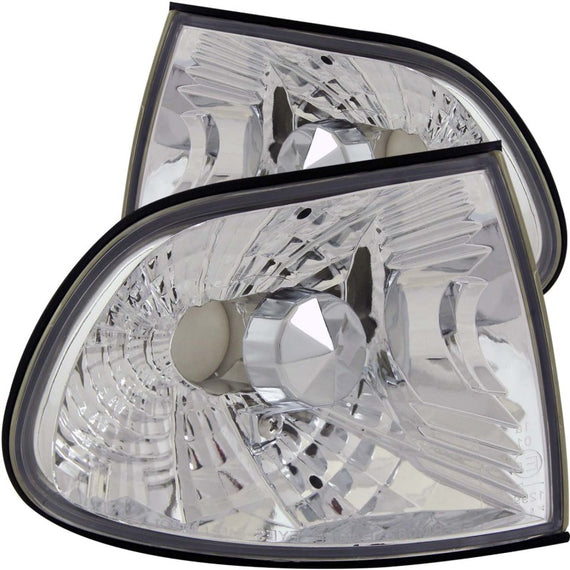 ANZO Corner Lights 1995-1999 Pre Facelift BMW 7 Series E38 Euro Corner Lights Chrome 521009