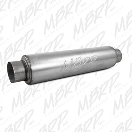 MBRP Universal Aluminized Steel High Flow Muffler 4" In/4" Out/30" Long GP015