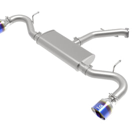 aFe Takeda 2.5in 409 SS Axle-Back Exhaust System Blue Flame 18-20 Hyundai Elantra GT L4-1.6L(t) 49-47016-L