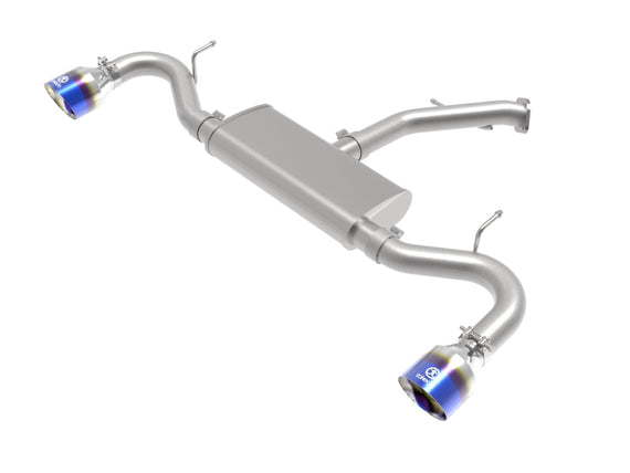 aFe Takeda 2.5in 409 SS Axle-Back Exhaust System Blue Flame 18-20 Hyundai Elantra GT L4-1.6L(t) 49-47016-L