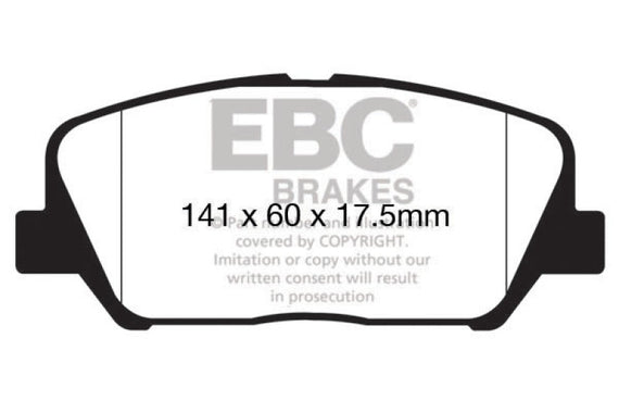 EBC Yellowstuff Street And Track Brake Pads DP42172R DP42172R